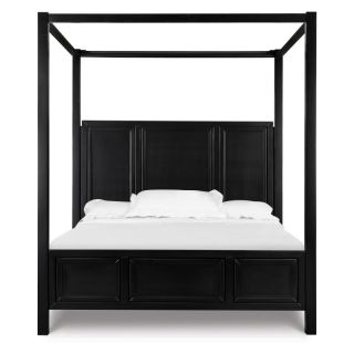 Westbrook Wood Canopy Bed   Black   MHF1753 2, King