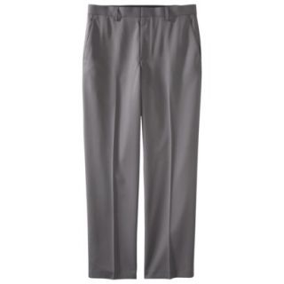 Mens Tailored Fit Checkered Microfiber Pants   Gray 30X32