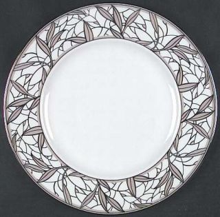 Lenox China Federal Platinum Frost Accent Luncheon Plate, Fine China Dinnerware