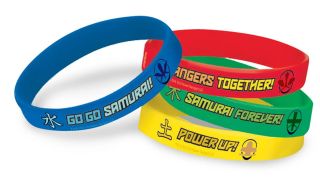 Power Rangers Samurai Rubber Bracelets