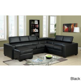 Essen Bonded Leather Upholstered Sectional Sofa