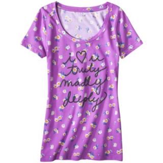 Juniors Boyfriend Scoop Tee   Truly Madly Deeply L(11 13)