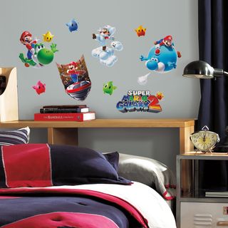Nintendo Mario Galaxy 2 Peel And Stick Wall Decals