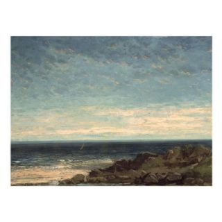 Trademark Global Inc The Sea Canvas Art by Gustave Courbet   35W x 47H in.