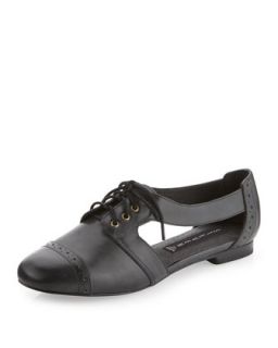 Caril Side Cutout Loafer, Black