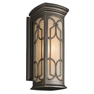Kichler 49228OZ Outdoor Light, Classic (Formal Traditional) Wall Lantern 1 Light Fixture Olde Bronze