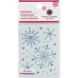 Martha Stewart Christmas Stickers : Gemstone Snowflake
