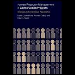 Human Resource Management in Construction Projects