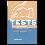 Tests A Comprehensive Reference for Assessments in Psychology, Education, and Business
