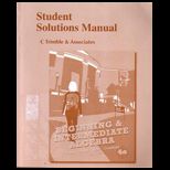 Beginning and Intermediate Algebra   Student Solutions Manual
