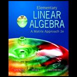 Elementary Linear Algebra   With Solution Manual