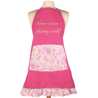 Womens Never Trust a Skinny Cook Apron