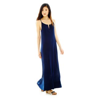 JOE FRESH Joe Fresh Sleeveless Halter Maxi Dress, Blue