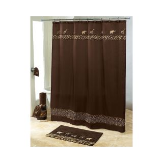 Avanti Animal Parade Shower Curtain, Brown