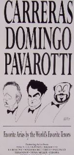 CARRERAS   DOMINGO   PAVAROTTI (ORIGINAL ALBUM PROMO POSTER)