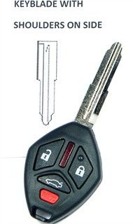 2007 Mitsubishi Lancer Keyless Remote Key