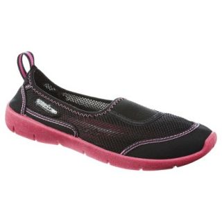 Speedo Junior Girls AquaSkimmer Water Shoes Black & Pink   Medium