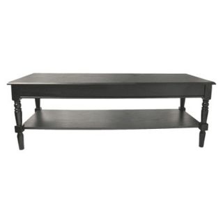 Coffee Table: French Country Coffee Table   Black