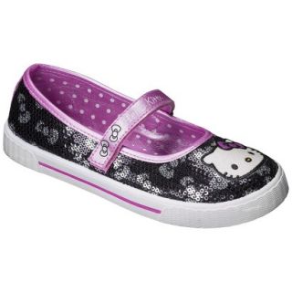 Girls Hello Kitty Sequin Sneaker   Black 4
