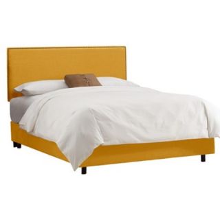 Skyline Twin Bed: Skyline Furniture Arcadia Nailbutton Border Linen Bed  