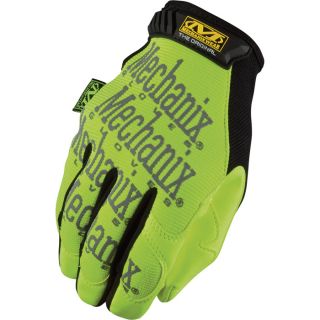 Mechanix Wear Safety Original Glove   Hi Vis Yellow, 2XL, Model SMG 91