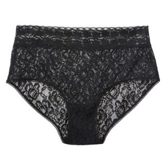 Gilligan & OMalley Womens All Over Lace Brief   Black M