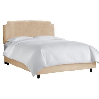 Skyline King Bed: Skyline Furniture Lombard Nail Button Notched Bed   Premier