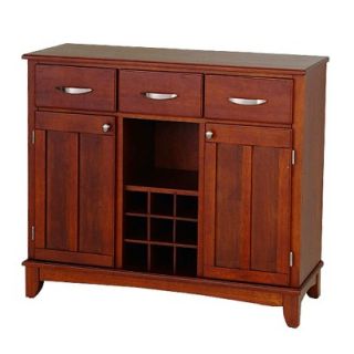 Buffet: Home Styles Hutch Style Buffet   Red Brown (Cherry)