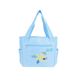 Trend Lab Dr. Seuss One Fish, Two Fish Tote Diaper Bag, Blue