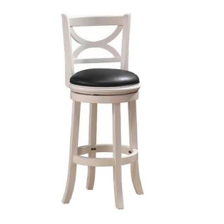 Counter Stool: Boraam Industries Florence Sanded Swivel Counter Stool   White