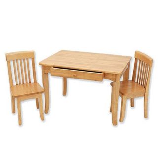 Kids Table and Chair Set: Avalon Table and Chair Set   Natural