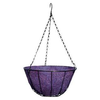 14 Chateau Hanging Basket  Purple  Black Chain