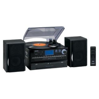 Jensen 3 Speed Turntable with 2 CD Player/Record, AM/FM Stereo Radio, Cassette