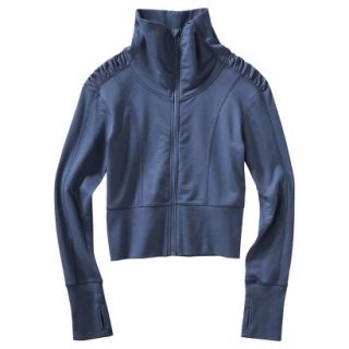 C9 by Champion Womens Cropped French Terry Jacket   Slate Blue S