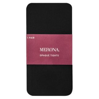 Merona Tall Opaque Womens Tights   Black