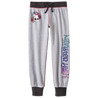 Monster Chic Girls Lounge Pants   Heather Grey L