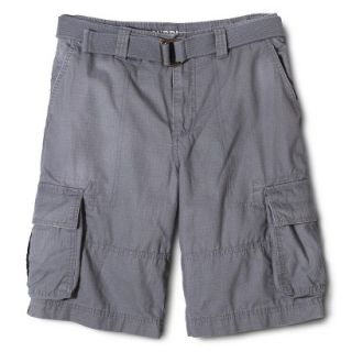 Mossimo Supply Co. Mens Rip Stop Belted Cargo Shorts   Nimbus Cloud 30