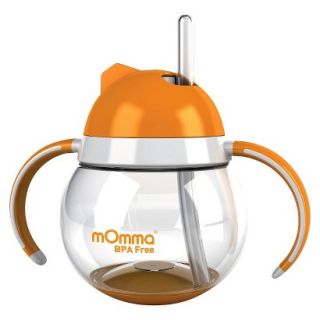 mOmma Straw Sippy Cup with Dual Handles   Orange