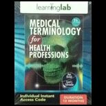 Med. Term. for Health Prof.  Learning Lab Access