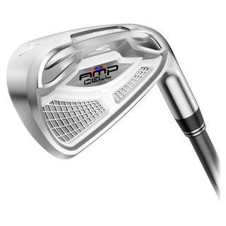 Cobra Mens Amp Cell 4 pw/ Gw Iron Set With Steel Shaft