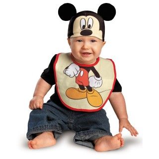 Disney Mickey Mouse Bib and Hat