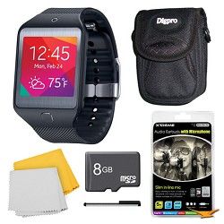 Samsung Gear 2 Neo Black Watch, Case, and 8GB Card Bundle