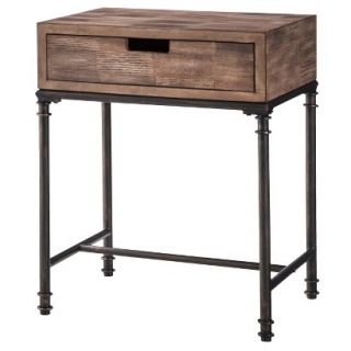 Accent Table: Threshold Mixed Material Side Table   Patchwork