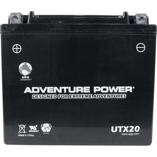 UPG Dry Charge Sports Battery   AGM type, 12V, 18 Amp, Model UTX20