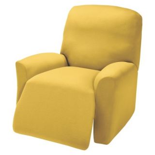 Jersey Large Recliner Slipcover   Yellow