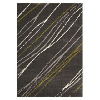 Safavieh Contemporary Stripes Area Rug   Dark Gray (53x77)