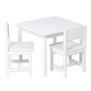 Kids Table and Chair Set: Aspen White Table and Chair Set