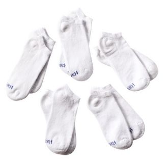 Hanes Boys Basic No Show Socks   White S