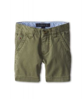 Tommy Hilfiger Kids Kent Flat Front Short Boys Shorts (Olive)