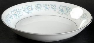 Style House Damask (Rim Shape) Coupe Soup Bowl, Fine China Dinnerware   White Fl
